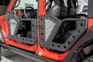 DV8 Offroad Rock Doors w/Perforated Aluminum Mesh - JT/JL 4dr