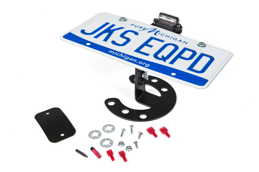 JKS Spare Tire License Plate Mount - JK/LJ/TJ/YJ