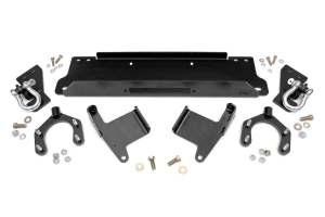 Rough Country Factory Bumper Winch Plate w/ D-Rings - JK