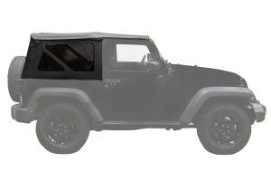 King 4WD Premium Replacement Soft Top with Tinted Windows - Black Diamond - JK 2dr 2010+