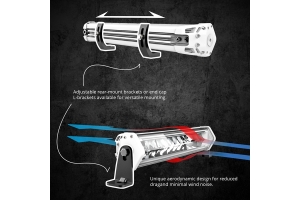XK Glow White SAR360 4pc Search and Rescue Light Bar Kit (2x 52in Bar and 2x 20in Bar)