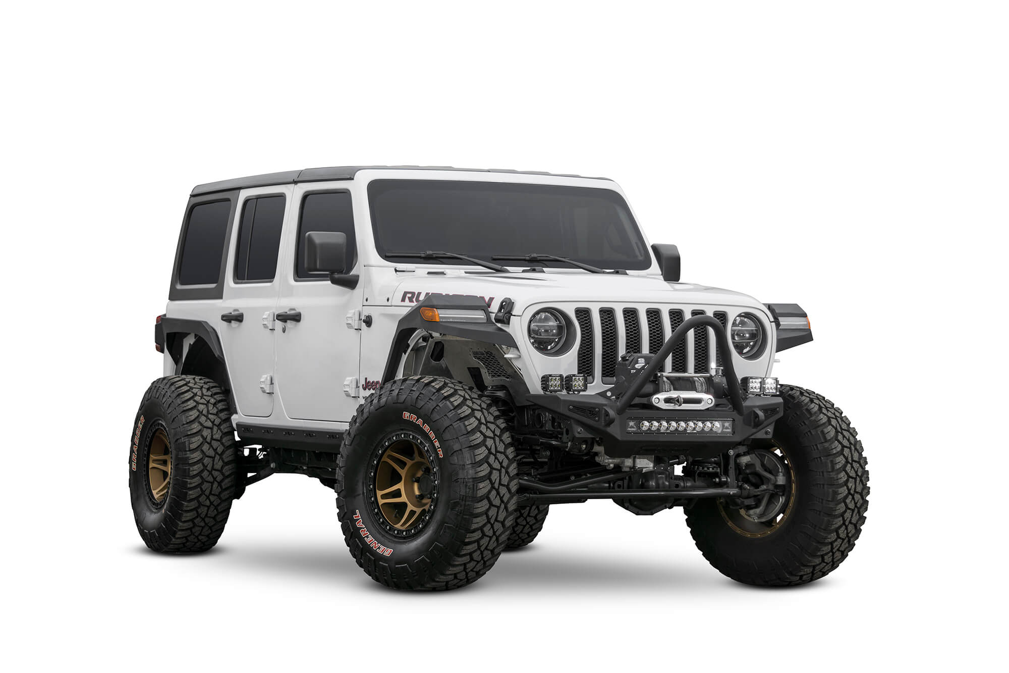 Addictive Desert Designs Rock Fighter Front Fenders, Black - JL