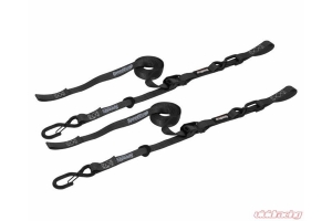 SpeedStrap Cam-Lock Tie Down w/ Snap 'S' Hooks and Soft Tie (Black; Pair)