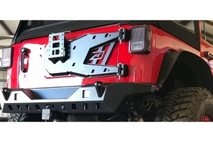 Motobilt Tire Carrier - Bare Steel - JK 