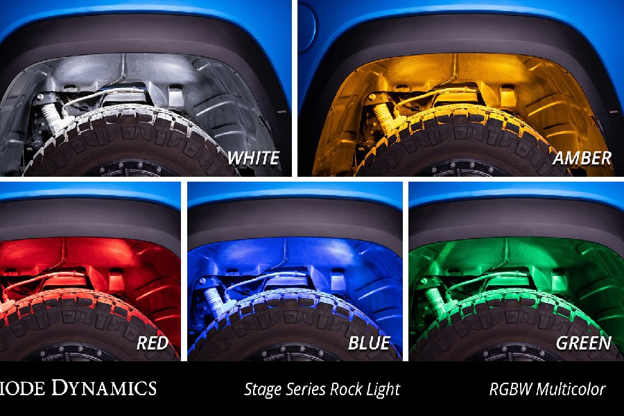 Diode Dynamics Stage Series RGBW LED Rock Light - 4-pack