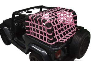 Dirty Dog 4x4 Rear Netting Pink - JK 2dr