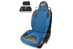 MasterCraft Baja RS DirtSport Reclining Seat w/Adj. Headrest - Black/Blue/Blue