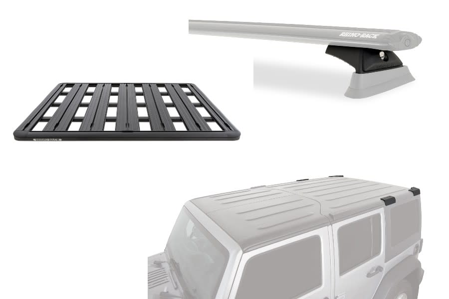 Jeep JK 4dr Rhino Rack Pioneer Platform Unassembled wBackbone and RCL