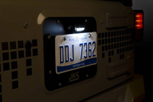 JKS Rear License Plate Relocation Kit w/Light - JK