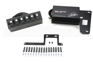 sPOD 6 Switch System With Dual Lit LED Switches Blue - JK 2009+