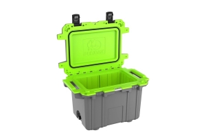 Pelican 70QT Elite Cooler- Dark Gray/Green