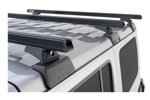 Rhino Rack Heavy Duty Black 3 Bar Roof Rack w/ Backbone and RCL Legs - JL 4dr