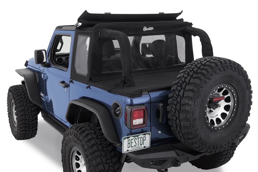 Bestop Halftop Soft Top - Black Twill - JL 2Dr