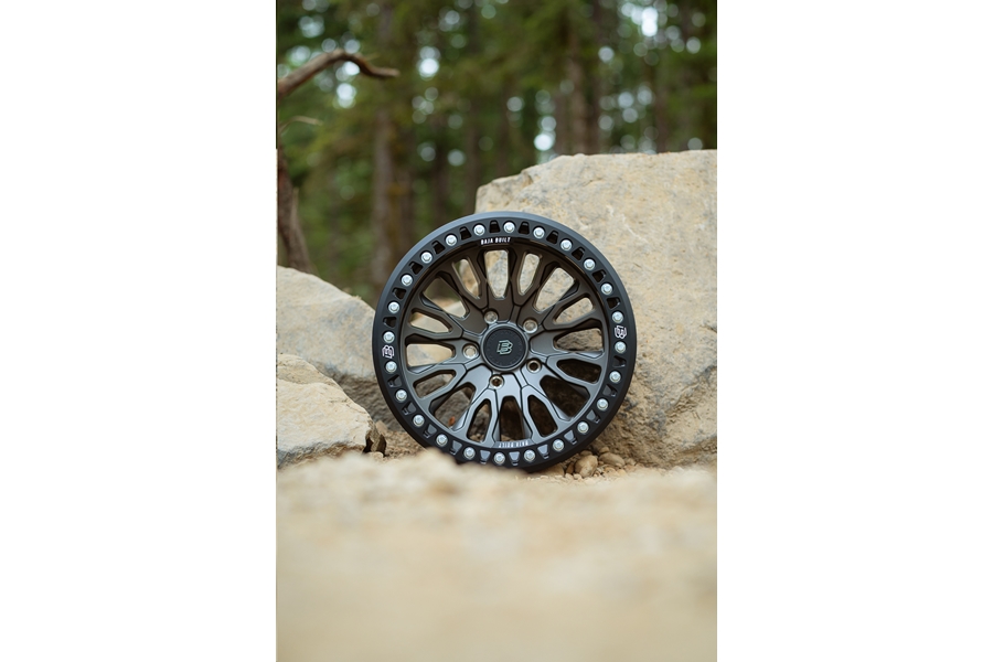 Baja Built RENEGADE Cast Beadlock Wheel, 17x9 5x5 -12mm - Satin Graphite - JT/JL/JK