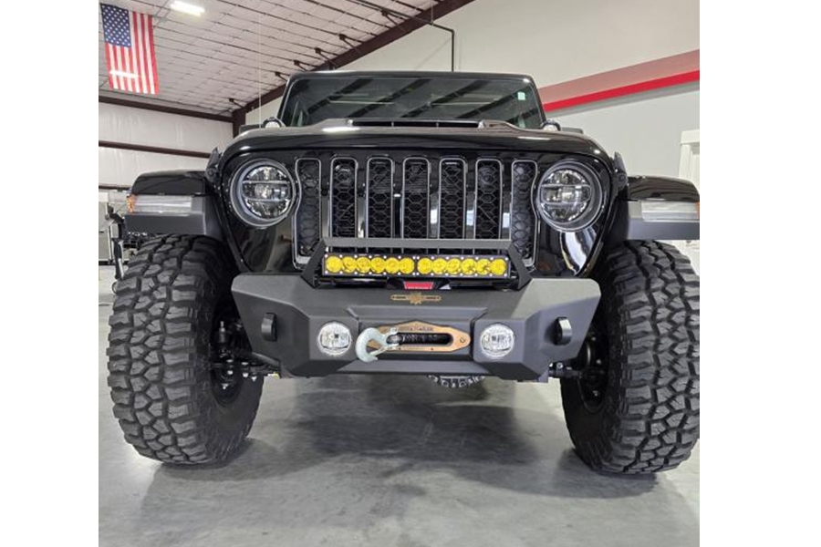 Rock Slide Engineering Shorty Front Bumper w/ Winch Plate - JT/JL