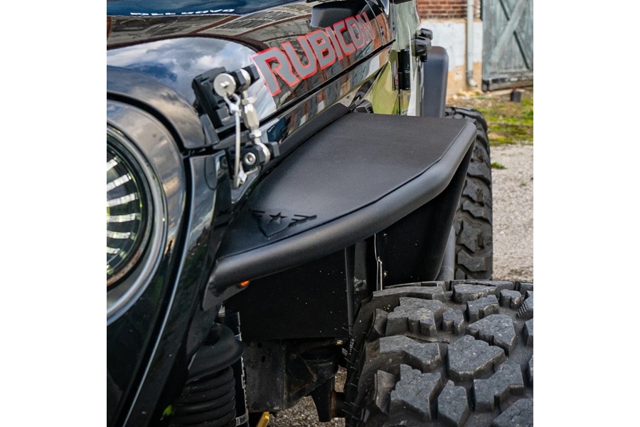 Combat Off Road Black Aluminum Fender Kit - Front - JL