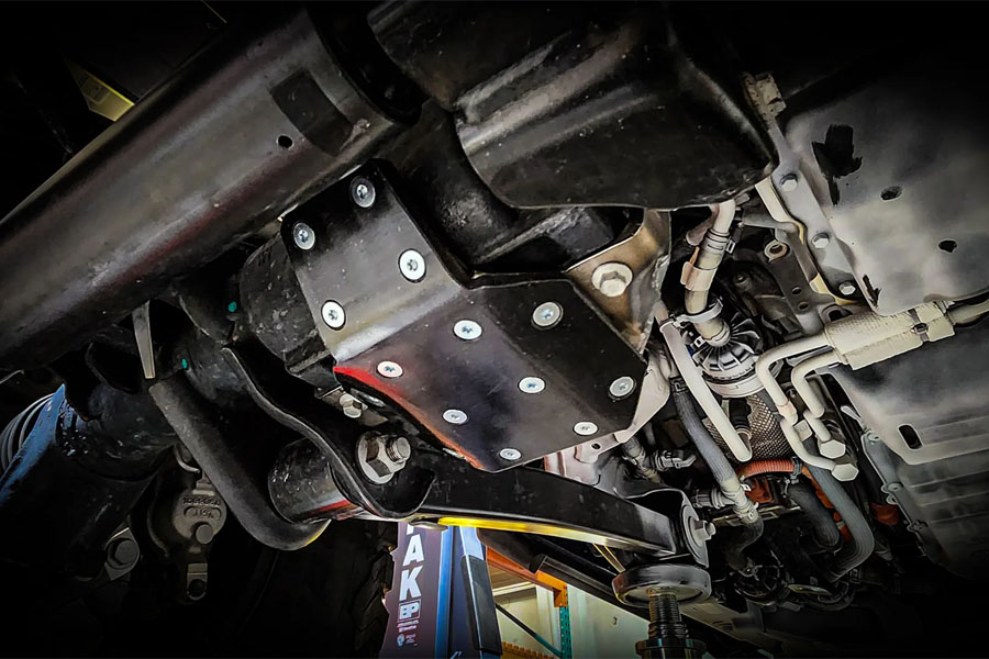 Next Venture Motorsports Front Axle Disconnect Skid w/ UHMW - Silver Zinc Plating - JL/JT