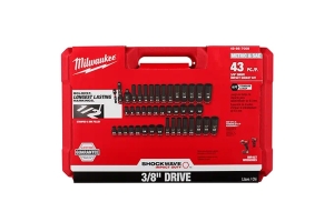 Milwaukee Tool 43Pc Shockwave Impact Duty 38in Drive SAE and