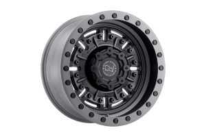Black Rhino Abrams Series Wheel, 17x9.5 5x5 - Textured Matte Gunmetal - JT/JL/JK