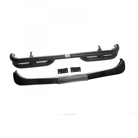 Rugged Ridge Rear Tube Bumper Textured Black - JK