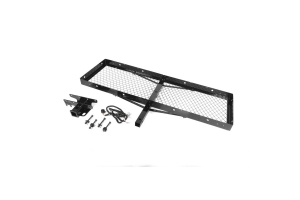 Rugged Ridge Receiver Hitch With Cargo Rack  - JK