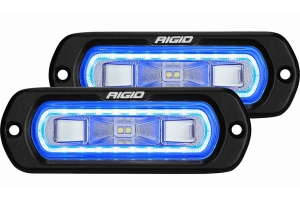 Rigid Industries SR-L Series Off-Road Spreader Lights, Blue Halo - Pair 