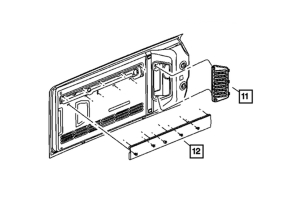 Mopar OEM Tailgate Grille - JK 07-10