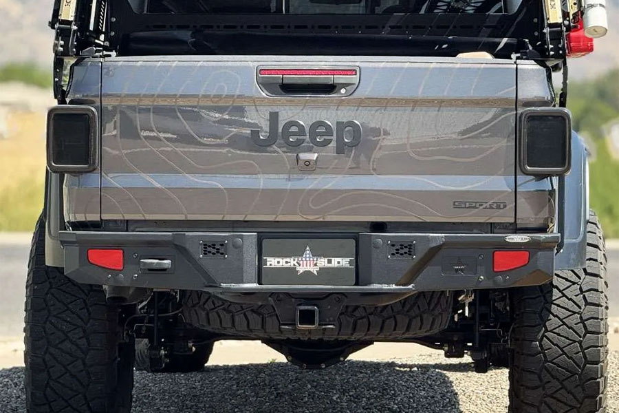 Rock Slide Engineering Rigid Series Full Width Rear Bumper - JT