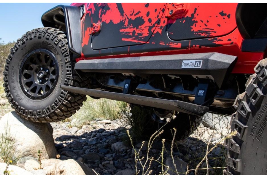 Jeep JL 4Dr AMP Research PowerStep XL Black - Jeep Unlimited Rubicon  2018-2023 | 77132-01A