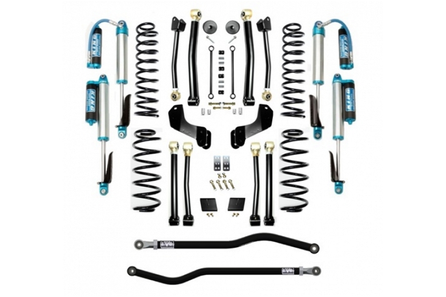 Evo Manufacturing 2.5in Enforcer Overland Stage 4 PLUS Lift Kit w/ Comp Adjuster Shocks ( Part Number: 3012S4DPKA)
