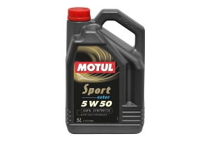 Motul Sport 5W/50, 100% Synthetic Engine Oil, 5L