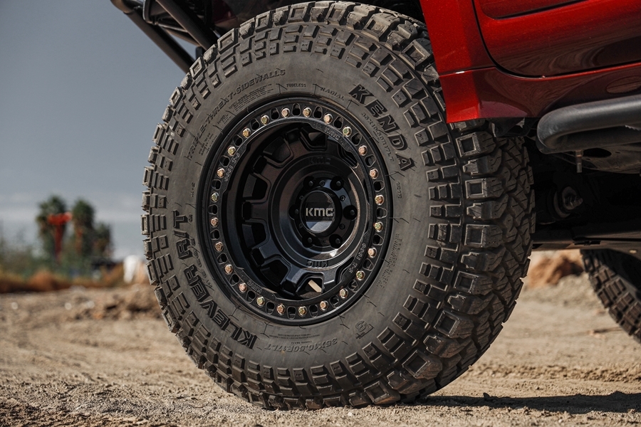 KMC Wheels KM236 Tank Series Beadlock Wheel 17x9 5x5 15mm Offset Satin Black - JT/JL/JK