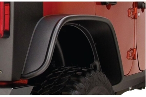 Bushwacker Flat-Style Rear Fender Flares - Pair - JK
