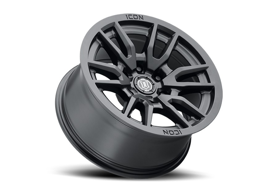 Icon Vehicle Dynamics Vector 6, 17x8.5 6x5.5, Satin Black - Bronco 2021+