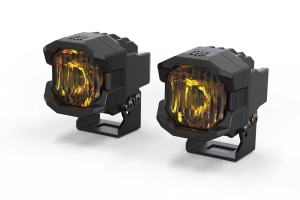 Morimoto 1 Banger HXB LED Pods SAE Wide - Yellow, Pair