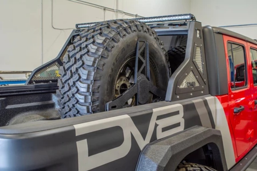 DV8 Offroad Stand Up Spare Tire Mount - JT