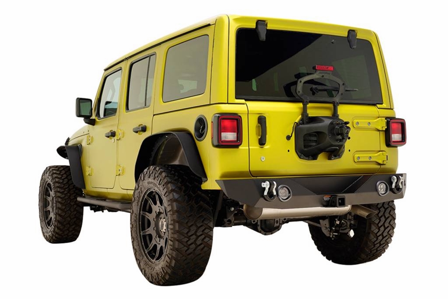 Paramount Rock Crawler Rear Bumper - w/Dual 12W LEDs - JL