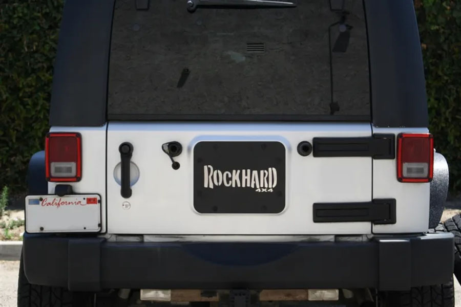 Rock Hard 4x4 Tailgate Vent Plate w/ Stainless Steel Insert - JK