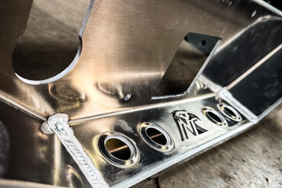 Next Venture Motorsports Featherweight Series Aluminum Rear Bumper w/ Backup Sensor Cutouts - Bare - JT