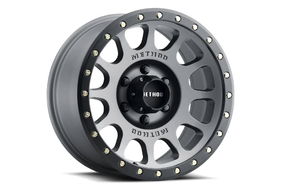 Method Race Wheels MR305 NV, 18 x 9, 5 x 150, 116.5mm Centerbore, Titanium - Matte Black Lip