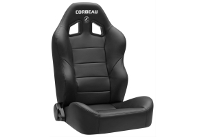 Corbeau Baja XRS Black Vinyl Seat, Pair