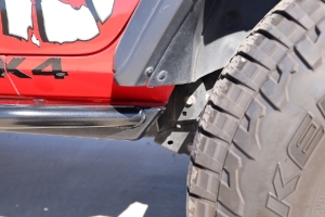 Rock Hard 4x4  RHX Series Tube Slider Rocker Guards - Flat Step - JL 4dr