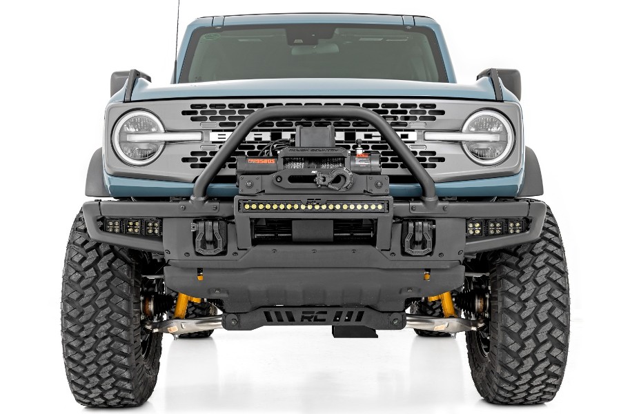 Rough Country Triple 2in Cube Fog Light Mount Kit, Amber DRL - Bronco 2021+