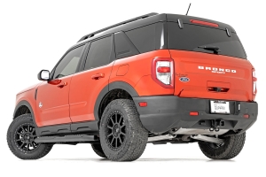 Rough Country Oval Nerf Steps - Black    - Bronco Sport 2021+