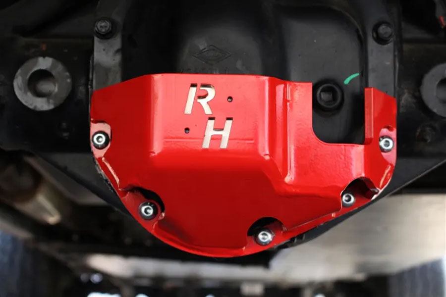 Rock Hard 4x4 HardHat Dana 44 Front/Rear Differential Cover - Red - JK/LJ/TJ