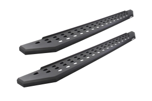 Go Rhino RB20 Running Boards w/ Brackets and Drop Steps - Textured Black - JT