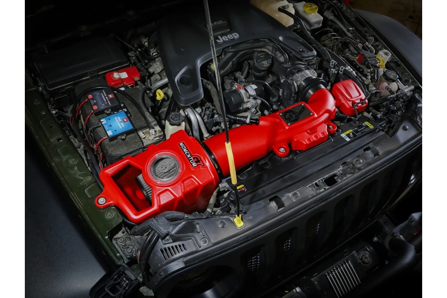 aFe Power Momentum GT Red Edition Cold Air Intake System w/ Pro DRY S Filter - JT/JL 3.6L