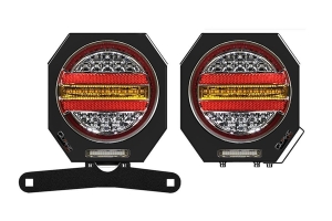 Quake LED Metal Tek LED Tail Lights - TJ