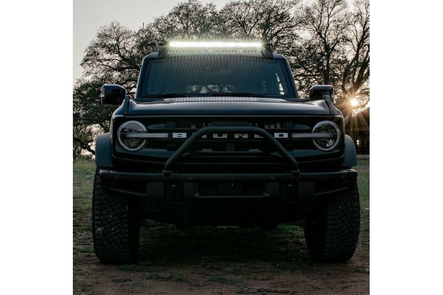 Rigid Industries Roof Rack Light Kit w/ SR Spot/Flood Combo Bar - Bronco 2021+