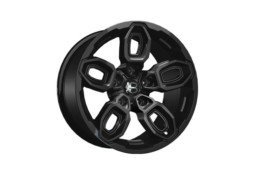 Bawarrion Bee 17x9 5x5 4mm Wheel - Matte Black w/ Chrome Logo - JL/JT/JK